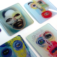 Textured Art Coasters
